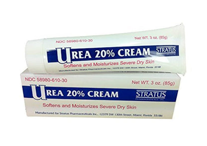 Urea 20% Mandelduft Creme 85g - Feuchtigkeitscreme für trockene Haut bei Ekzemen & Psoriasis