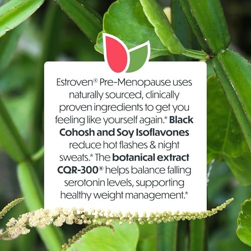 Estroven Pre-Menopause Relief – 30 Kapseln mit klinisch geprüften Inhaltsstoffen für Wechseljahresbeschwerden, Nachtschweiß und Hitzewallungen, hormonfrei
