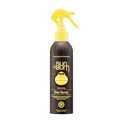 Sun Bum Sea Spray | Texturierender und volumenverleihender Meersalz-Spray | UV-Schutz mit mattem Finish | Mittlerer Halt | Für alle Haartypen | 177 ml Flasche
