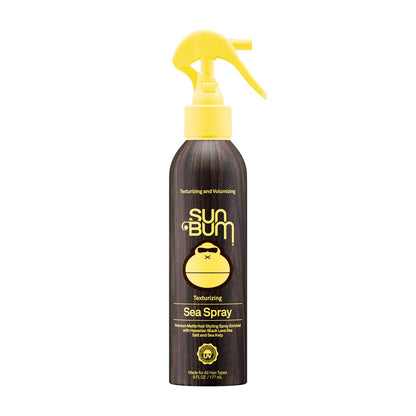 Sun Bum Sea Spray | Texturierender und volumenverleihender Meersalz-Spray | UV-Schutz mit mattem Finish | Mittlerer Halt | Für alle Haartypen | 177 ml Flasche