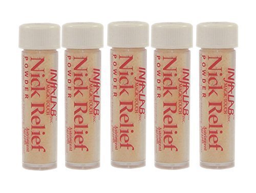 Infalab Nick Relief Styptic Powder, 5 Stück – Schnelle Blutstillung bei Rasierverletzungen