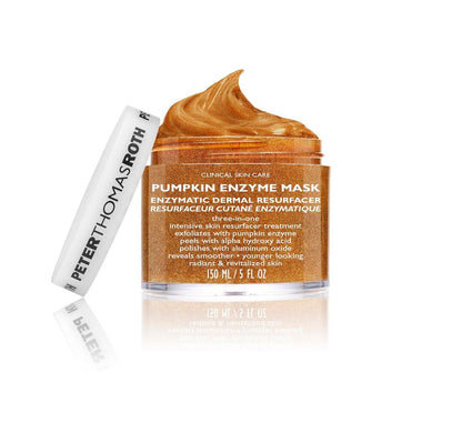 Peter Thomas Roth Kürbis-Enzym-Maske | Enzymatischer Dermal Resurfacer, Peeling-Gesichtsmaske für Mattheit, feine Linien, Falten und unebenen Hautton, 1 Stück (5 Fl Oz)