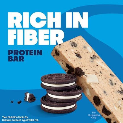 Quest Nutrition Cookies & Cream Proteinriegel – 21 g Protein, 4 g Netto-Kohlenhydrate, 1 g Zucker, ballaststoffreich, glutenfrei, keto-freundlich, 4er-Pack