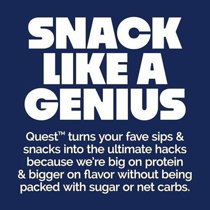 Quest Nutrition Cookies & Cream Proteinriegel – 21 g Protein, 4 g Netto-Kohlenhydrate, 1 g Zucker, ballaststoffreich, glutenfrei, keto-freundlich, 4er-Pack