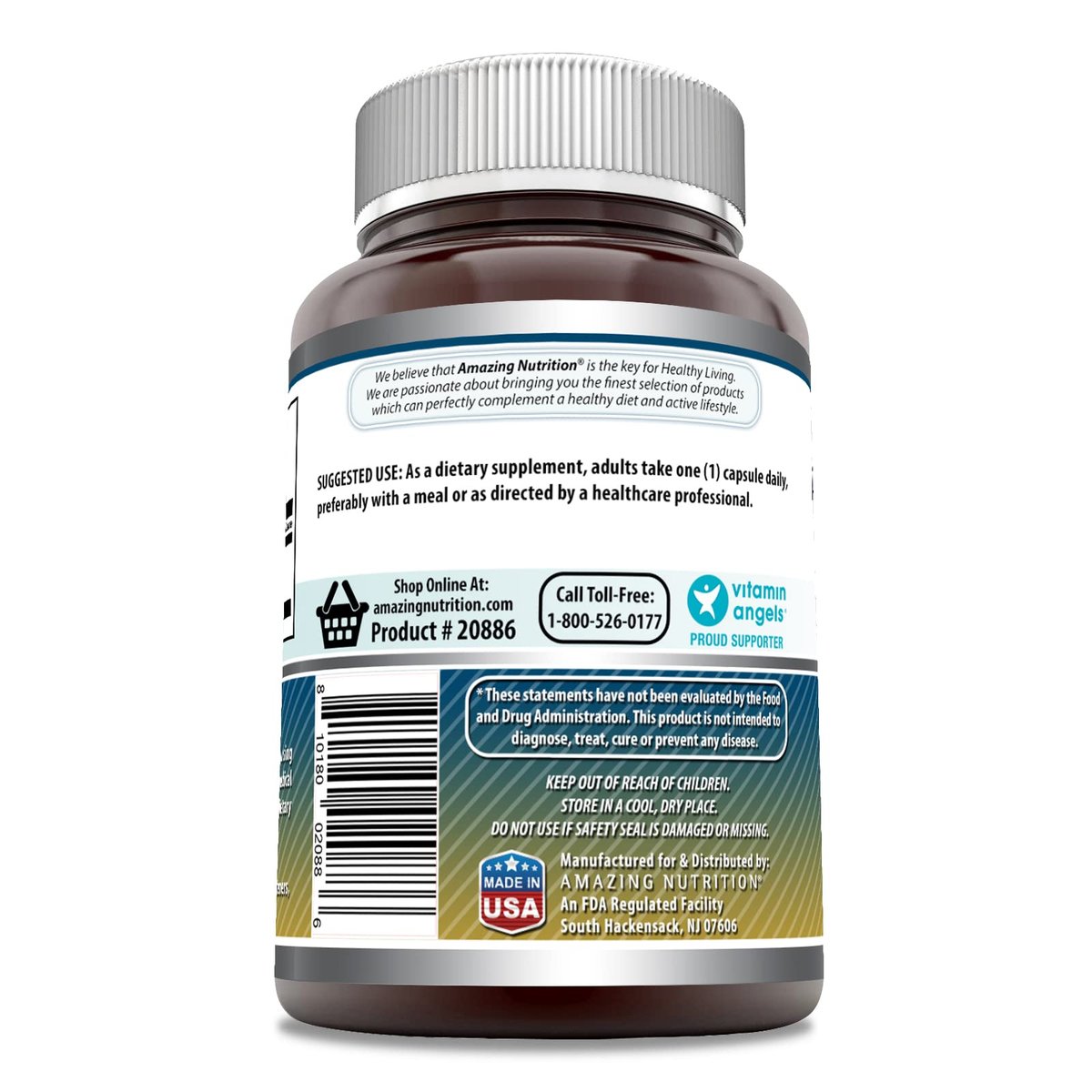 Amazing Formulas Taurin Aminosäure Ergänzung | 1000 mg pro Portion | 100 Kapseln | Non-GMO | Glutenfrei | Hergestellt in USA