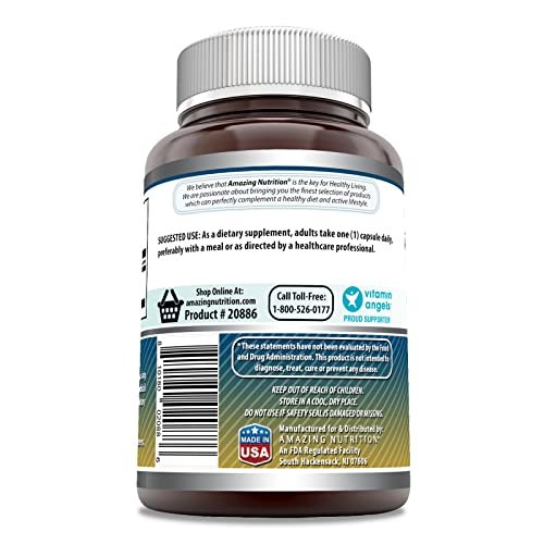 Amazing Formulas Taurin Aminosäure Ergänzung | 1000 mg pro Portion | 100 Kapseln | Non-GMO | Glutenfrei | Hergestellt in USA