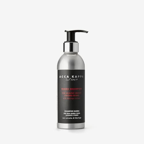Acca Kappa Barber Shop Collection Bartshampoo – Reinigendes tägliches Reinigungsmittel mit Moringa- und Arganöl