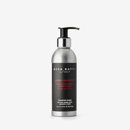 Acca Kappa Barber Shop Collection Bartshampoo – Reinigendes tägliches Reinigungsmittel mit Moringa- und Arganöl