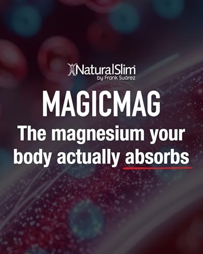 NaturalSlim MagicMag – Hochabsorbierbares Magnesiumcitrat-Pulver für Entspannung, Energie, besseren Schlaf und Stoffwechselunterstützung – Magnesiumergänzung für Frauen und Männer – Erdbeer-Limetten-Geschmack 227 g