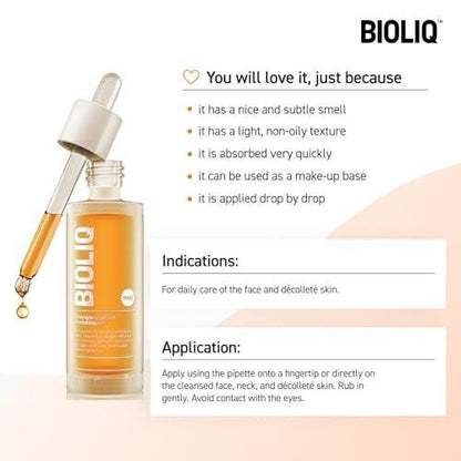 Bioliq Pro Intensiv Revitalisierungsserum mit Kaviar-Extrakt – Faltenreduktion und Straffung für Hautverjüngung, Feuchtigkeitspflege – 30 ml