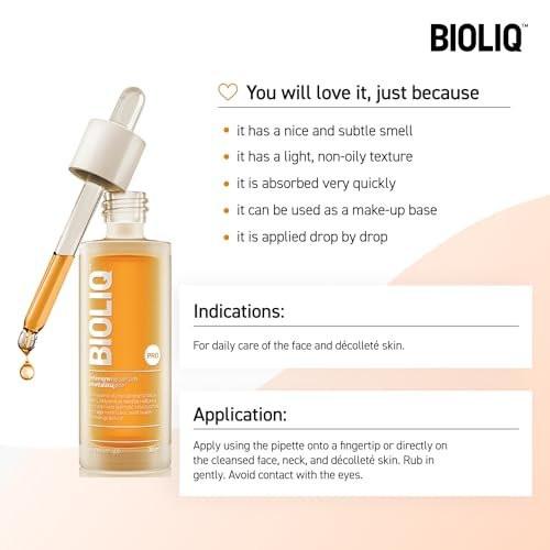 Bioliq Pro Intensiv Revitalisierungsserum mit Kaviar-Extrakt – Faltenreduktion und Straffung für Hautverjüngung, Feuchtigkeitspflege – 30 ml