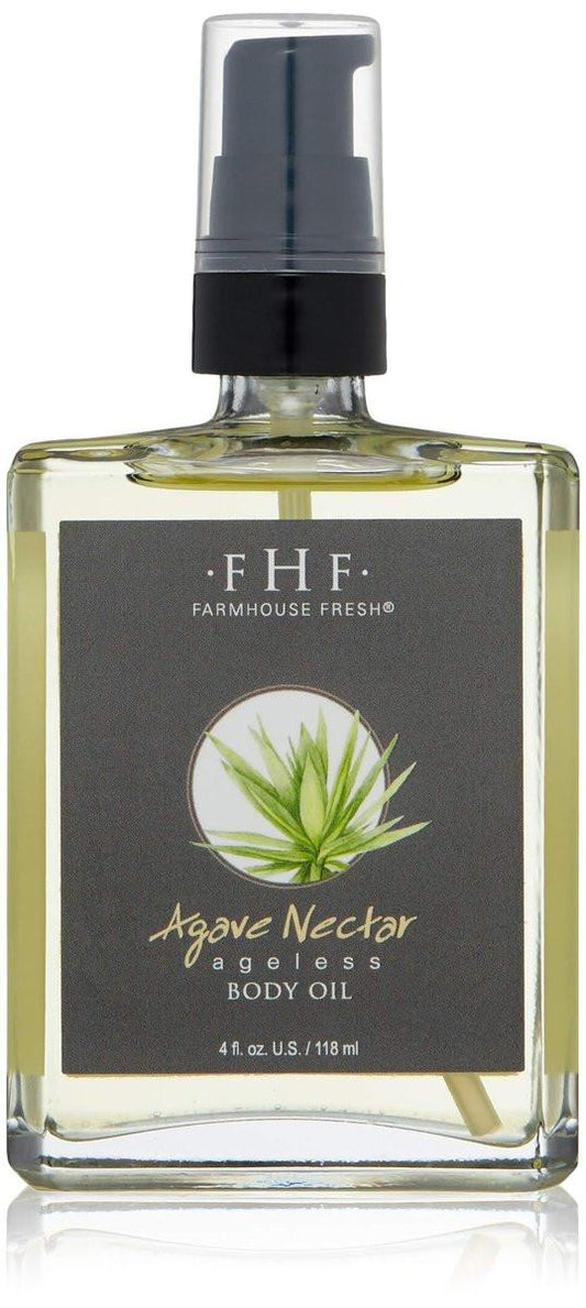 FarmHouse Fresh Agave Nectar Ageless Body Oil 118 ml – Feuchtigkeitsspendendes Körperöl für geschmeidige Haut