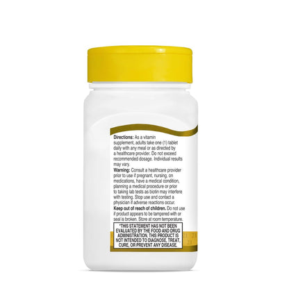 21st Century Biotin Tabletten, 10.000 mcg, unaromatisiert, 120 Stück