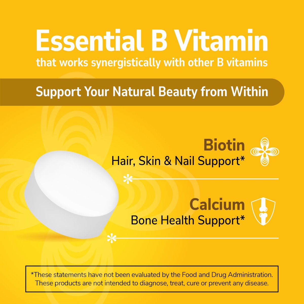 21st Century Biotin Tabletten, 10.000 mcg, unaromatisiert, 120 Stück