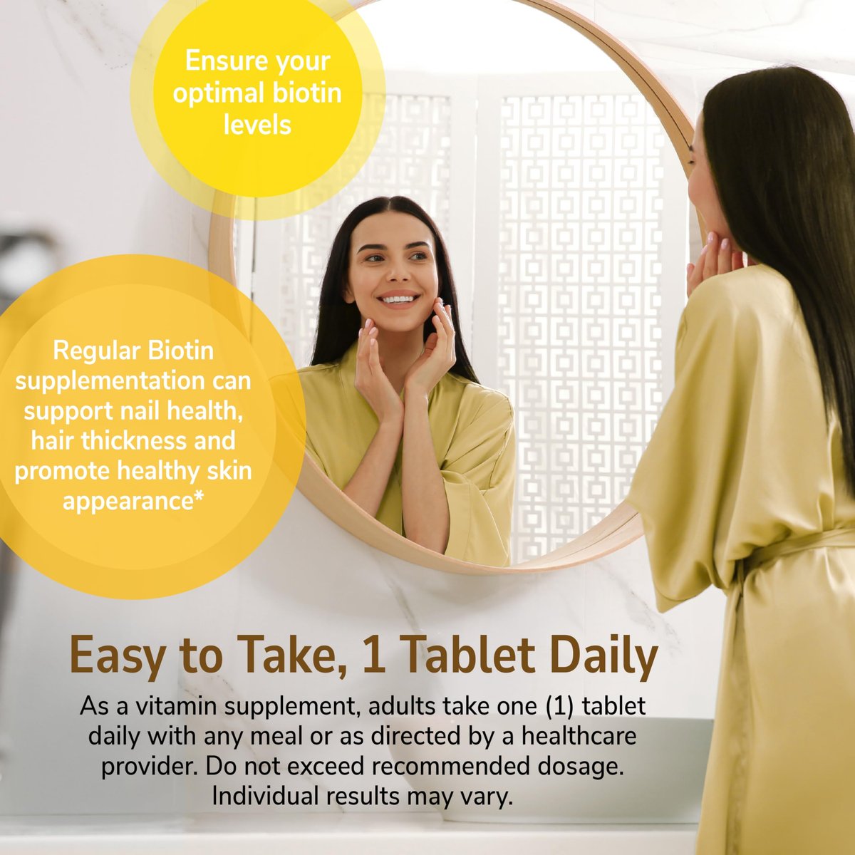 21st Century Biotin Tabletten, 10.000 mcg, unaromatisiert, 120 Stück