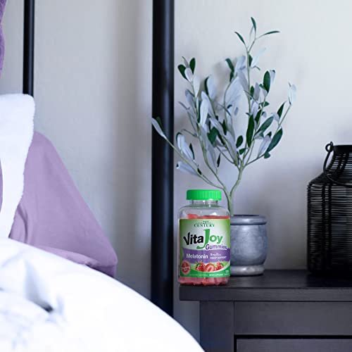21st Century VitaJoy Melatonin 5mg Gummies (120 Stück) – Erdbeer-Geschmack, nicht gewöhnungsbedürftig, glutenfrei – Fördert Entspannung und erholsamen Schlaf für Erwachsene