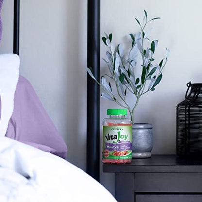 21st Century VitaJoy Melatonin 5mg Gummies (120 Stück) – Erdbeer-Geschmack, nicht gewöhnungsbedürftig, glutenfrei – Fördert Entspannung und erholsamen Schlaf für Erwachsene