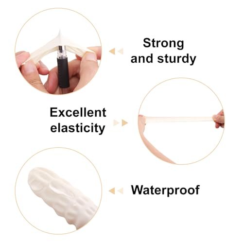 G2PLUS Einweg-Latex-Fingerlinge 140g (ca. 205 Stück) – Weiß, Fingerschutz für Kunst, Handwerk und Hygiene