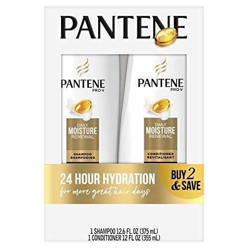 Pantene Daily Moisture Renewal Duo Set – 12,6 oz Shampoo & 12 oz Conditioner