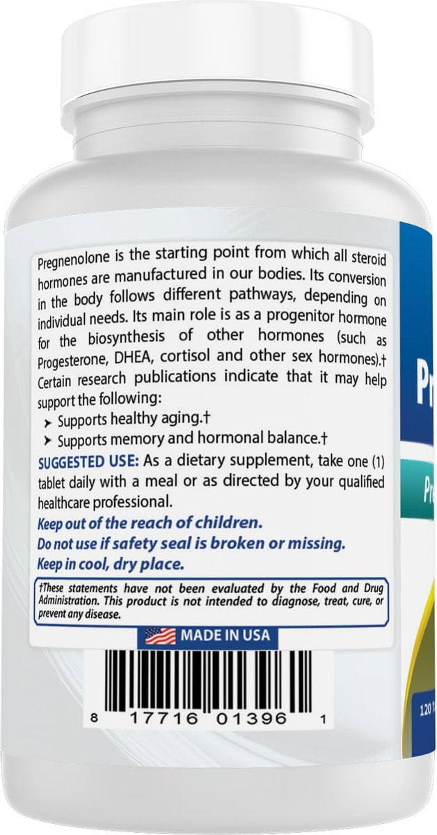 Best Naturals Pregnenolon 30 mg Tabletten, 120 Stück