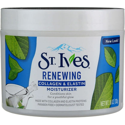 St. Ives Gesichtsfeuchtigkeitscreme mit Kollagen und Elastin, 10 Unzen (Packung mit 9)