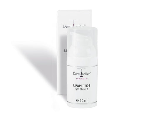 Dermaroller New Natural Line Lipopeptide Nachtcreme mit Hyaluronsäure, Vitamin A und Sheabutter – Feuchtigkeitsspendend und reparierend für müde, gestresste Haut – Reduziert feine Fältchen – 1,01 Unzen