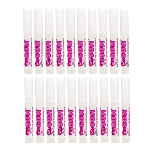 KDS Nagellack-Kleber 20er-Pack – Transparenter Acryl-Nagelkleber für Press-on-Nägel