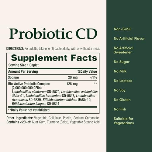 Nature's Bounty Probiotikum mit kontrollierter Freisetzung – 30 Kapseln für Verdauung und Immunsystem