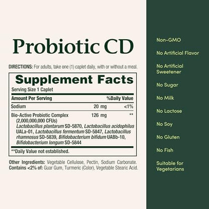 Nature's Bounty Probiotikum mit kontrollierter Freisetzung – 30 Kapseln für Verdauung und Immunsystem