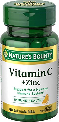 Nature's Bounty Vitamin C + Zink – 60 Tabletten zur Unterstützung des Immunsystems