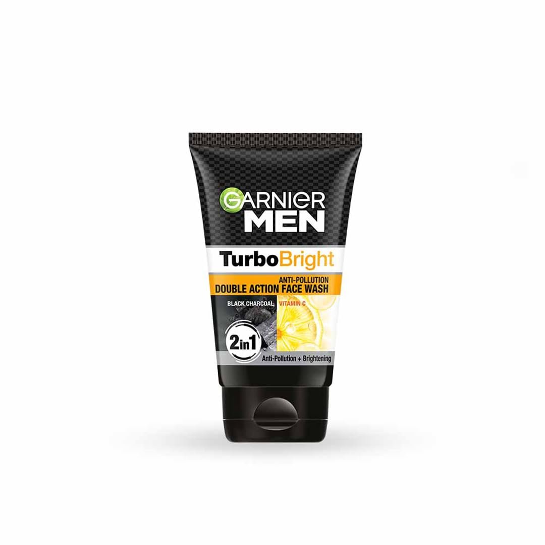 Garnier Men Power White Anti-Pollution Doppelwirkung Gesichtswaschcreme, 100 g