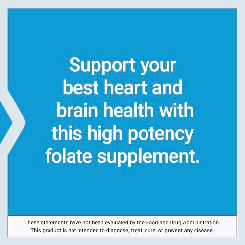 Life Extension Hochdosiertes Optimiertes Folat – L-Methylfolat – Folsäure, 8500 µg DFE – Herz- & Gehirnunterstützung, Gesunde Homocysteinspiegel – Glutenfrei, Nicht-GVO, Vegetarisch – 30 Tabletten