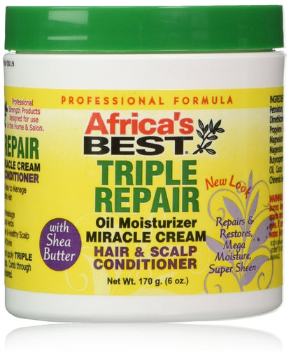 Africa's Best Triple Repair Oil Feuchtigkeitsspender für Haar und Kopfhaut, 170 g