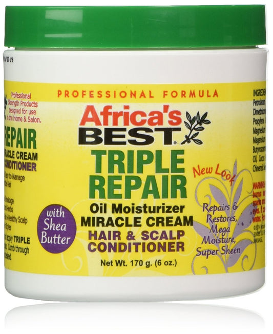 Africa's Best Triple Repair Oil Feuchtigkeitsspender für Haar und Kopfhaut, 170 g