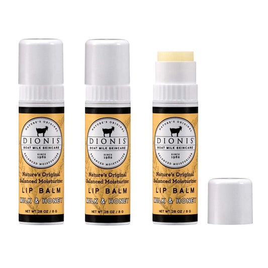 Dionis Ziegenmilch Lippenbalsam 3er Set - Milch & Honig