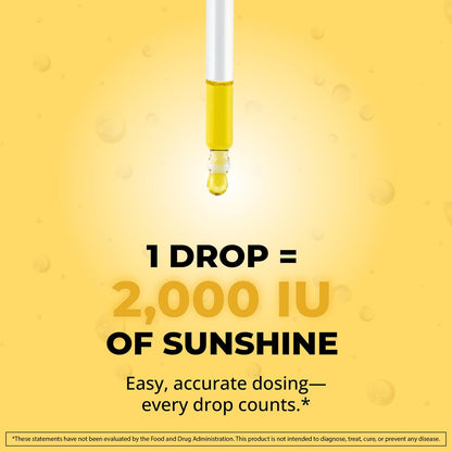 MaxX Labs Vitamin D3 K2 Liquid Drops – Flüssiges Vitamin D3 2000 IE pro Tropfen mit K2 MK7 für Knochen, Herz und Immunsystem – 30 ml Flasche mit Pipette, über 900 Tage Versorgung