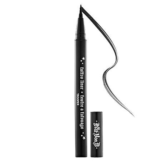 Kat Von D Tattoo Liner Trooper Mini – Präziser Eyeliner-Stift in Schwarz, 0,007 oz