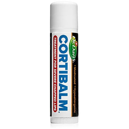 Dr. Dan's Cortibalm - 3er Pack - Heilender Lippenbalsam für trockene, rissige Lippen - Für Männer, Frauen und Kinder