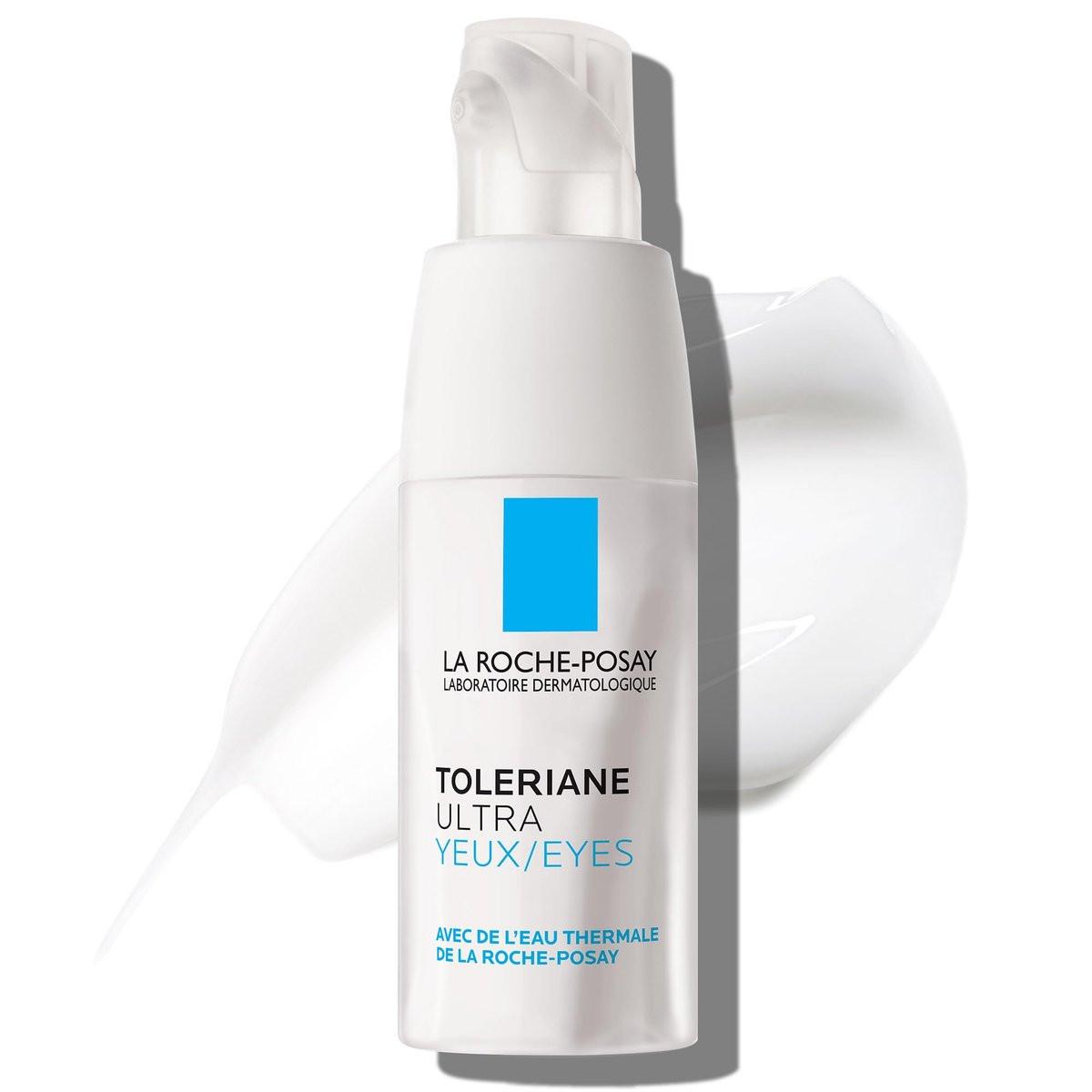 La Roche-Posay Toleriane Dermallergo Augencreme Beruhigende Reparatur-Feuchtigkeitspflege für empfindliche Haut, Allergiegetestet, Duftstofffrei, Alkoholfrei, ehemals Toleriane Ultra Eyes, 20 ml