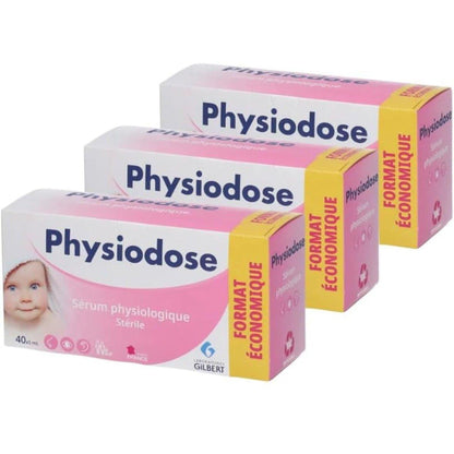 Physiodose physiologisches Serum - 3 Boxen mit je 40 Einzeldosen, 40 Stück (Packung mit 3)