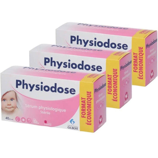 Physiodose physiologisches Serum - 3 Boxen mit je 40 Einzeldosen, 40 Stück (Packung mit 3)