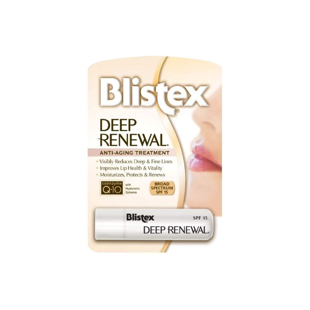 Blistex Deep Renewal Lippenbalsam mit Sonnenschutz, 0,13 Unzen (3,69 g) (4er-Pack)