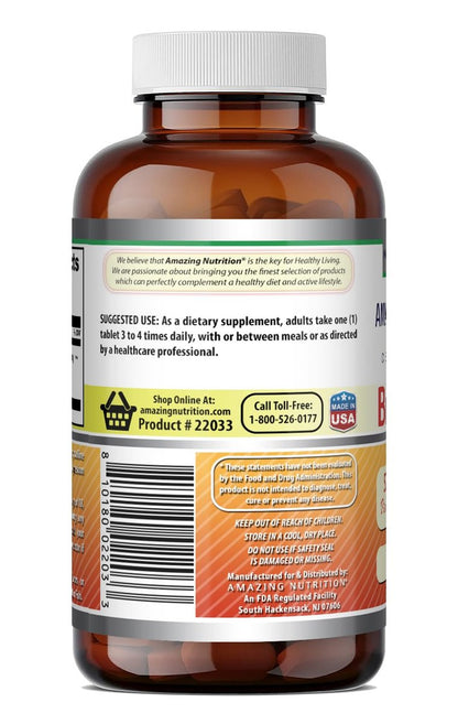 Amazing Formulas Bromelain 500 mg (300 GDU) Tabletten – 120 Stück, Non-GMO, Glutenfrei, Hergestellt in den USA