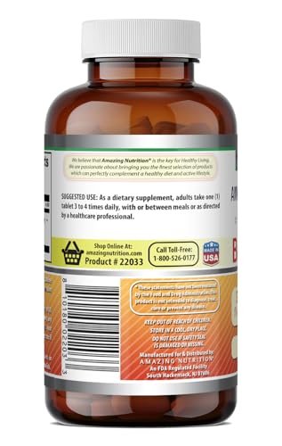 Amazing Formulas Bromelain 500 mg (300 GDU) Tabletten – 120 Stück, Non-GMO, Glutenfrei, Hergestellt in den USA