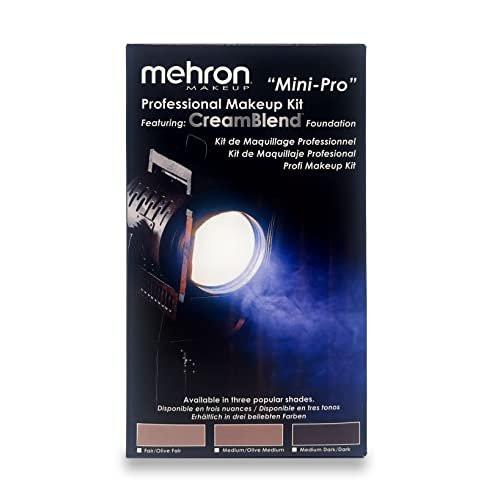 Mehron Makeup Mini-Pro Student Makeup Educational Kit (Fair/Olive) – 8-teiliges Profi-Schmink-Set
