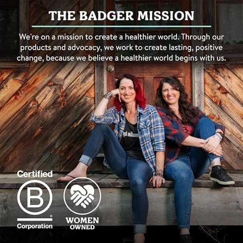 Badger Stress Soother Balsam – Bio-Öl-Aromatherapie-Stick zur Beruhigung des Geistes, 0,6 Unzen