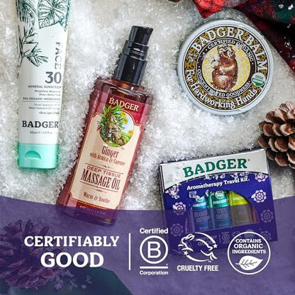 Badger Stress Soother Balsam – Bio-Öl-Aromatherapie-Stick zur Beruhigung des Geistes, 0,6 Unzen