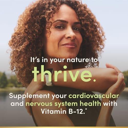 Nature’s Bounty Vitamin B12 2500 mcg – 75 Schnell lösliche Tabletten für Energie, Herz & Nervensystem