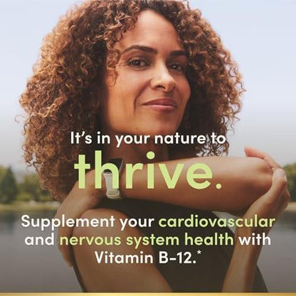Nature’s Bounty Vitamin B12 2500 mcg – 75 Schnell lösliche Tabletten für Energie, Herz & Nervensystem