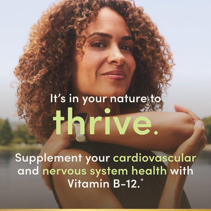 Nature's Bounty Vitamin B12 5000mcg, 40 Tabletten zum schnellen Zerkauen – Unterstützt Energiestoffwechsel und Nervensystem